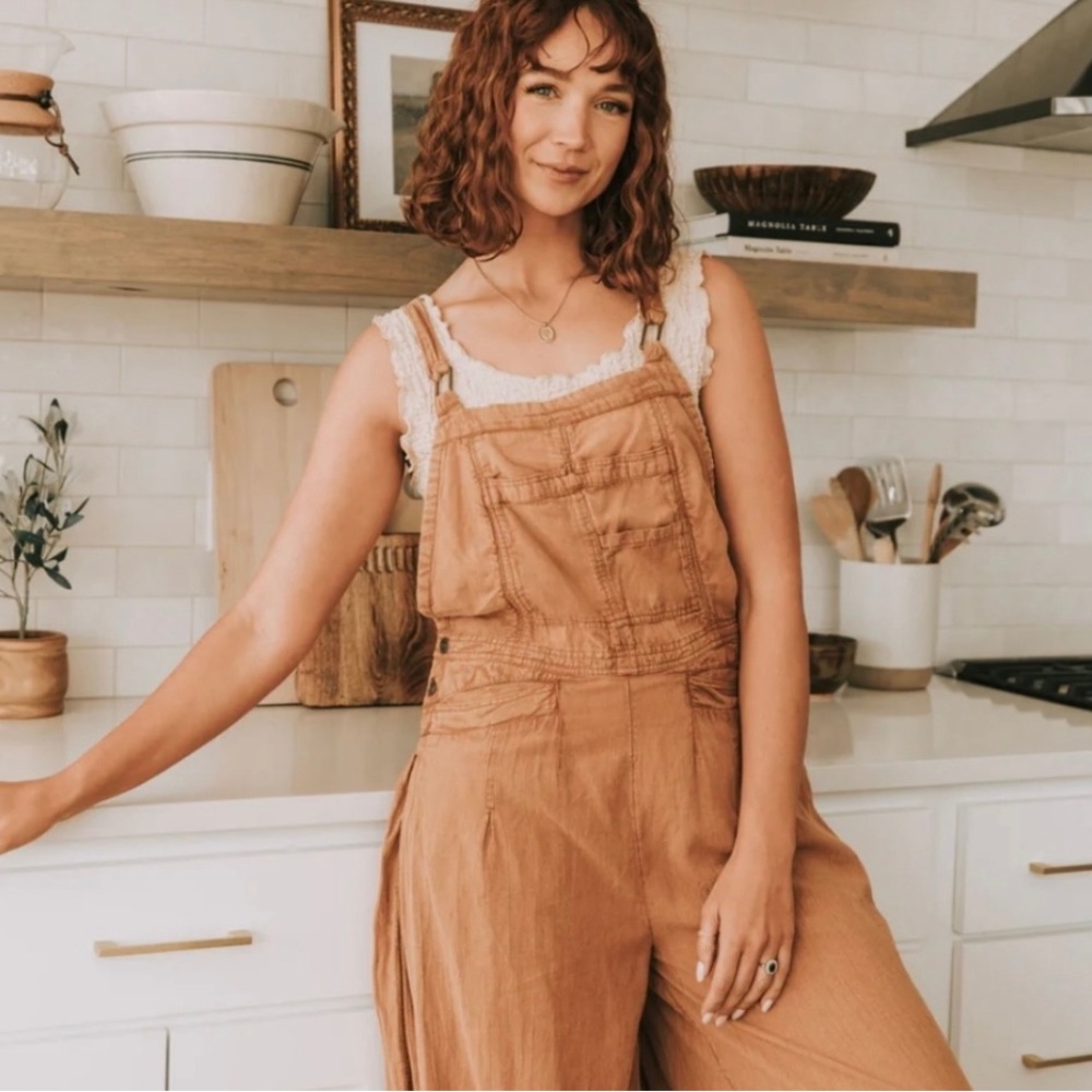 Free People Follow The Sun Overalls - Picture 3 of 4